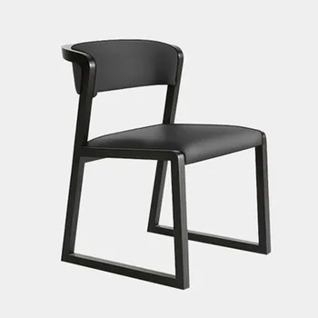 Простой обеденный стул, современные минималистичные обеденные стулья со спинкой из массива дерева, кресло для дома, ресторана, отеля, Офисное Китайское кресло, кухня