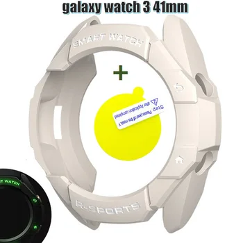 Рамка из ТПУ для Samsung Galaxy watch3 41 мм/45 мм смарт-браслет, пленка для защиты экрана, чехол для Samsung Galaxy watch 3, чехол