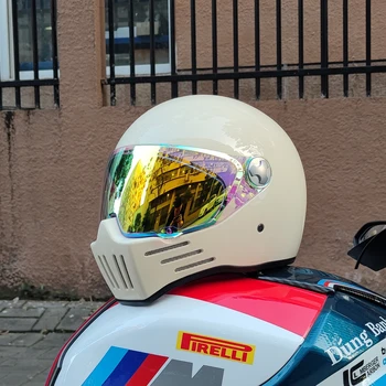 Ретро мотоциклетный шлем ABS Light cruiser шлем с полным покрытием для мужчин и женщин одобрен DOT