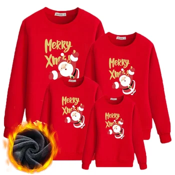Рождественский свитер Семейный Из плотного хлопчатобумажного трикотажа, подходящая одежда для мамы и дочки, Пижамные камзолы, видео для взрослых, Манга Ларгас