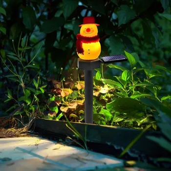 Рождественский Солнечный Пейзажный светильник на открытом воздухе Уникальная лампа для газона во внутреннем дворе для украшения сада и патио UD88