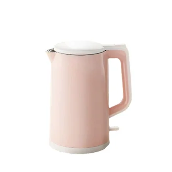 Розовый симпатичный электрический чайник объемом 1,7 л, быстро закипающая вода, 304 Нержавеющая сталь, автоматическое отключение питания, защита от ожогов, Нагревательная алюминиевая трубка