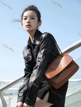 Роскошная дизайнерская сумка модная классическая сумка на одно плечо с багетной цепочкой messenger bag bucket bag tot bag