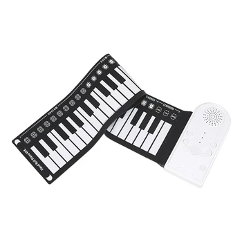 Ручное электронное пианино с 49 клавишами, Портативное Складное ручное пианино, Электронное пианино для начинающих, клавишный инструмент