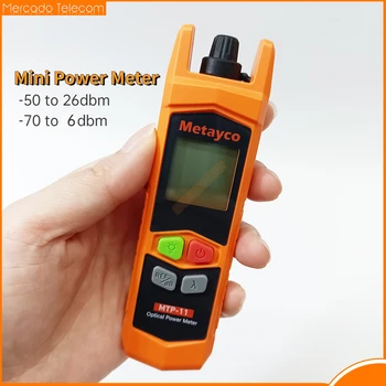 Ручной Волоконно-оптический Измеритель мощности MTP-11 Mini OPM Medidor De Potência PT Поддерживает интерфейс FC/SC/ST