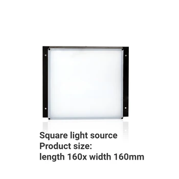Светодиодная квадратная 160 мм зона подсветки Источник света Машина интеллектуального обнаружения зрения Источник света CCD Промышленная камера Освещение