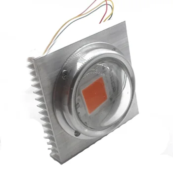 Светодиодный алюминиевый радиатор мощностью 50 Вт с вентилятором, светодиодный радиатор для светодиодного фонаря полного спектра, светодиодный аквариумный светильник