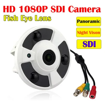 Сенсорная камера Panasonic Full HD-SDI 2.0MP 1080P с панорамным объективом 1.7 мм, широкоугольный инфракрасный рыбий глаз, SDI-камера видеонаблюдения