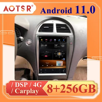 Сенсорный экран Tesla Android 11 для Lexus ES 2006-2012 Автомобильный DVD Мультимедийный радио стереоплеер Автоматическая GPS навигация головное устройство 4G