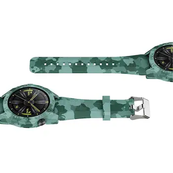 Силиконовый ремешок для часов, защитный браслет, ремешок, совместимый с Huawei Gt3 46 мм, аксессуары для умных часов