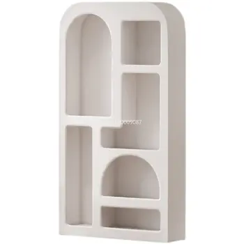 Скандинавский минималистичный гостевой белый шкаф для показа товаров, прихожая, арочное отверстие для хранения, антикварный шкаф, книжный шкаф от пола до потолка, полка