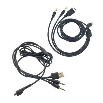 Сменный кабель микрофона RGB USB 3,5 мм, Разветвитель беспроводной игровой гарнитуры