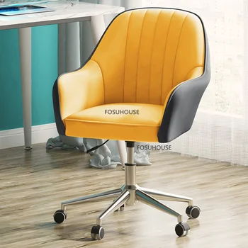 Современные игровые стулья из искусственной кожи для мебели спальни Компьютерное кресло Креативное кресло Бытовая Спинка Офисные стулья
