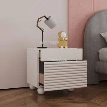 Современный Домашний Прикроватный столик в Скандинавском Стиле, Легкий Роскошный Шкаф для хранения краски, Дизайнерская мебель для спальни Princess Pink Nightstand CN