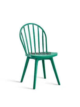 Современный простой европейский виндзорский стул ресторанный семейный обеденный стул стул со спинкой для взрослых скандинавский креативный модный стул со спинкой