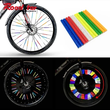 Спицы колеса велосипеда Roadstar, Светоотражающая наклейка, Полоса для трубки, Сигнальная лампа, 7 см, MTB, Велосипедный отражатель, Светоотражающая безопасность, 12 шт./упак.