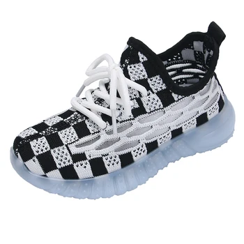 Спортивная обувь для девочек, Детская обувь на дышащей платформе, Детская Повседневная спортивная обувь для девочек 7-12 лет, Спортивная обувь для тенниса