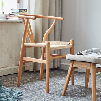 Стул из массива дерева Nordic Creative Офисное кресло для отдыха Y Chair One Оптом Обеденный стул Кресло для отдыха