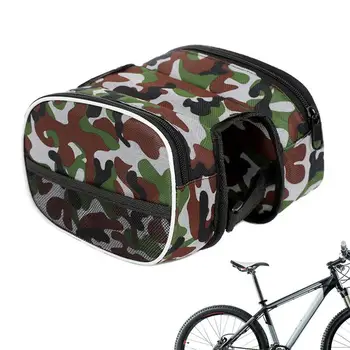 Сумка для велосипедной рамы, Велосипедная сумка с двумя боковыми карманами, Водонепроницаемая Сумка для хранения велосипедной рамы большой емкости, набор аксессуаров для велоспорта
