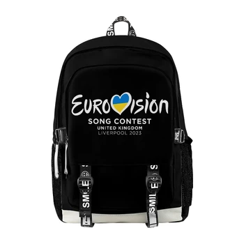 Сумка для Евровидения 2023, Конкурс песни Евровидение, Рюкзак на молнии, школьная сумка, Уникальный рюкзак для путешествий, ткань Оксфорд