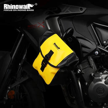 Сумка для хранения мотоцикла Rhinowalk Водонепроницаемая Седельная сумка Сумка для инструментов для ремонта бампера Рюкзак Дорожный багаж Велосипедный руль