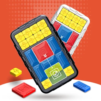 Супер Строительные блоки Huarongdao, Электронная головоломка с раздвижными номерами, обучающая логическому мышлению, подходящие игрушки для двух игроков, детская игрушка-головоломка