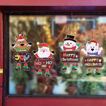 Счастливого Рождества Баннер на Двери Крыльца Висит Орнамент Рождественские Украшения для Дома Новый Год 2023 Рождественские Подарки Natal Noel Navidad