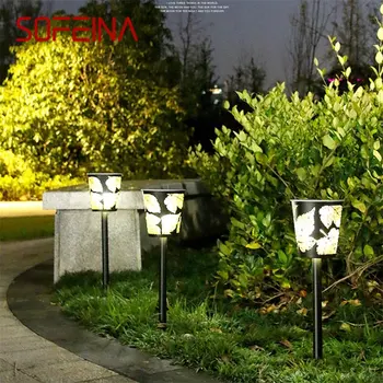 Уличный светильник SOFEINA для газона Креативный солнечный Водонепроницаемый IP65 светодиодный Современный садовый светильник для дома