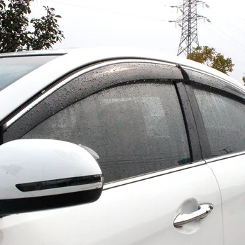 Универсальный автомобильный дождезащитный экран с гальваническим покрытием, литье под давлением, обновление акриловых автомобильных дождевых бровей, утолщенный прозрачный дождезащитный экран