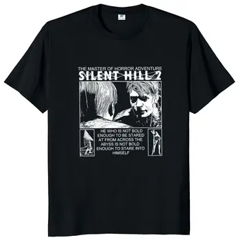 Футболка Silent Hills The Master Of Horror Adventure с коротким рукавом Casul, летние топы, футболка, Размер ЕС