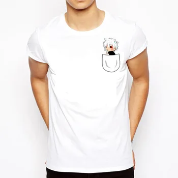 Футболка TOKYO GHOUL, мужская футболка с японским аниме, мужская футболка с принтом KANEKI KEN, верхняя одежда M8125