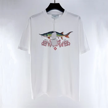 Футболка Tynny Cas Casablanca, мужские и женские повседневные толстые футболки, футболка