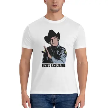 Цветная футболка The Dukes Of Hazzard Rosco P. Coltrane, классическая футболка, великолепная футболка, корейская модная мужская одежда