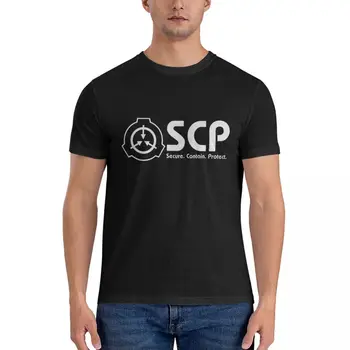 Черная высококачественная футболка Essential с логотипом SCP, однотонные футболки, мужские облегающие футболки для мужчин, мужская одежда