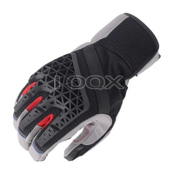Черные/серые мужские мотоциклетные перчатки Sands 4 из текстиля для верховой езды из натуральной кожи для мотогонок с сенсорным экраном Размеры M-XXL