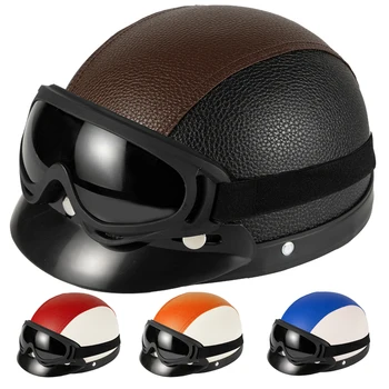Шлем на половину лица, мотоциклетный шлем, бейсболки, легкие велосипедные шлемы, защитные каски с защитой от ультрафиолета, шлемы для женщин, мужчин