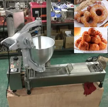 Электрическая машина для обжаривания пончиков, Машина для приготовления пончиков с шариками из нержавеющей стали; Круглая машина для приготовления пончиков в цветочек с 3 формами