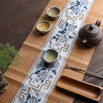 Японская настольная дорожка из натурального бамбука ручной работы, винтажный коврик для чайных чашек, Столовый флаг, Подставки для посуды для домашнего ресторана