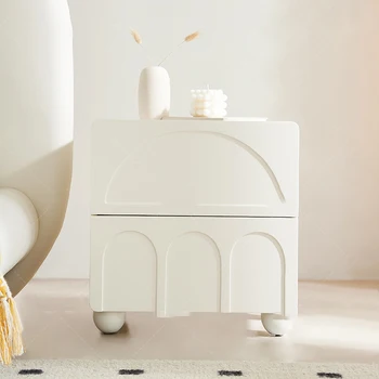 Японский Маленький прикроватный столик с выдвижными ящиками, Деревянные кровати для спальни, современная роскошная мебель для дома Mesitas De Noche