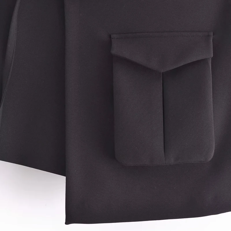 Весенне-летняя новая модная универсальная короткая нерегулярная Хакама, повседневная черная сумка с высокой талией, женская юбка на бедрах