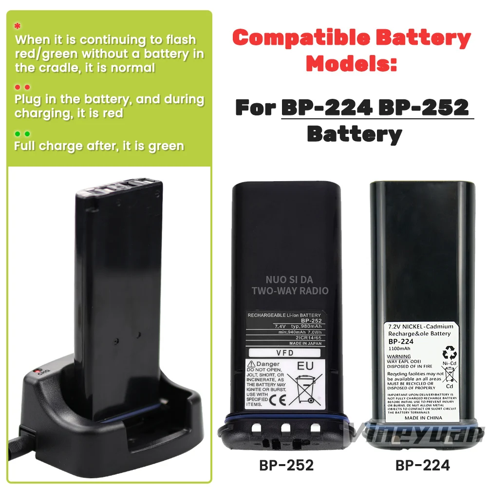 Настольное зарядное устройство BC-173 для аккумулятора Icom IC-M2A IC-M2 IC-GM1600 IC-M32 IC-M31 IC-M32 IC-M33 IC-M34 IC-M35 IC-M36 BP-224 BP-252