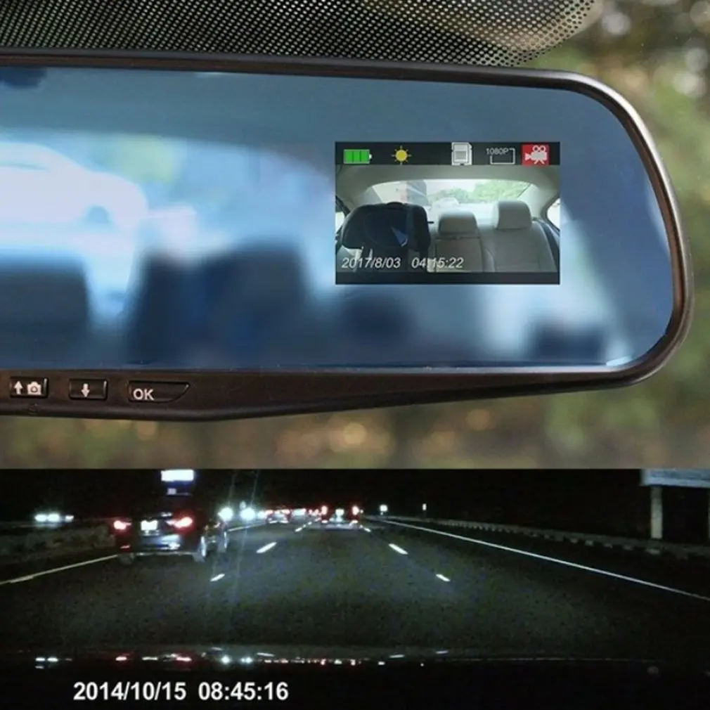 2,5-дюймовый ЖК-дисплей с поворотом на 360 градусов, регистратор вождения, камера ночного видения, автомобильный TF Автоматический регистратор движения