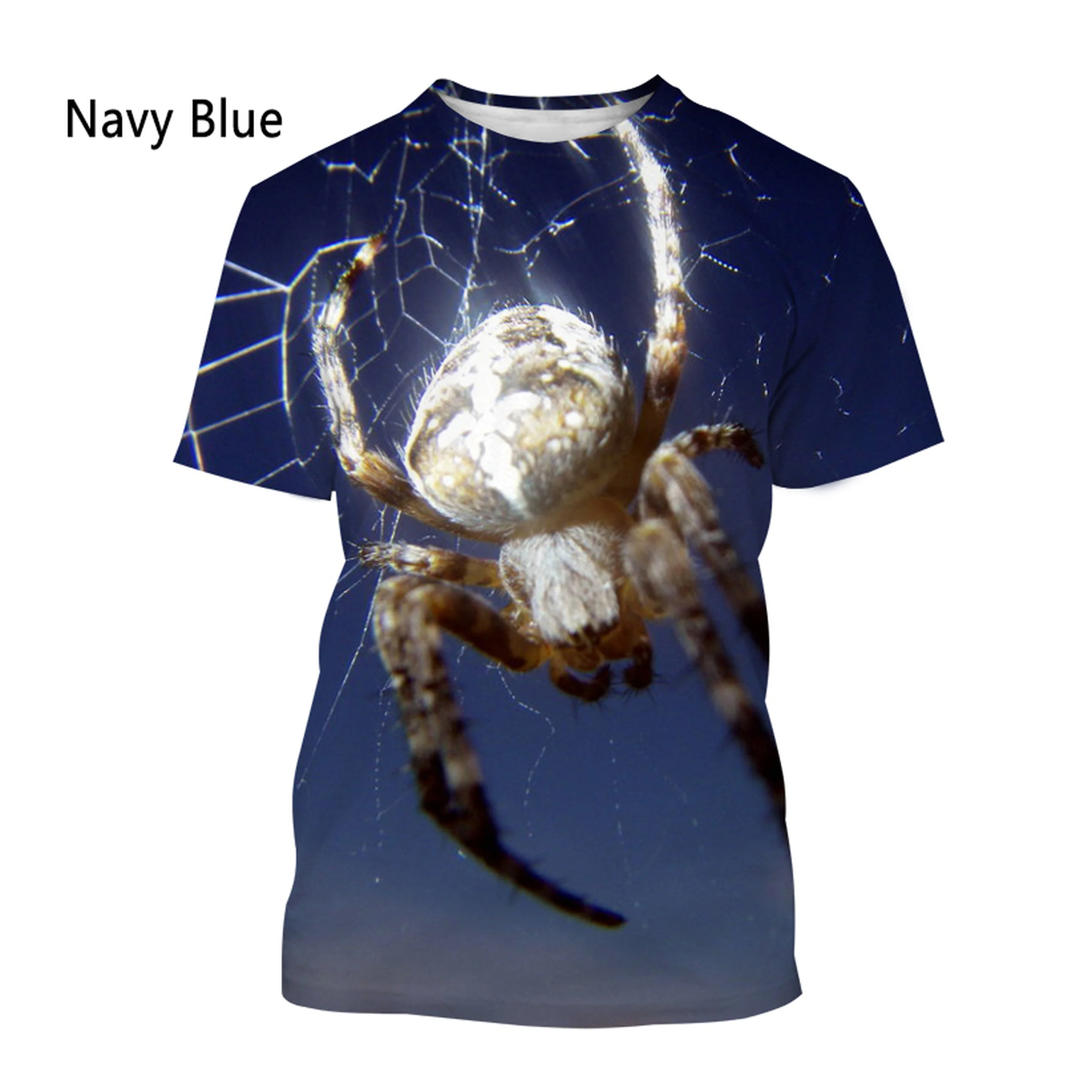 Новинка, футболка Spider 3D, мужская модная повседневная футболка с короткими рукавами, летняя рубашка в стиле харадзюку, топ