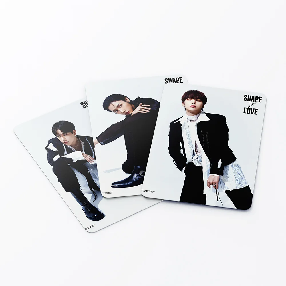 55ШТ Kpop MonstaX Shape of Love Lomo Card Фотокарточка Группы Новый альбом Fanasia Открытка HD Печать фотоальбома K-pop Lomo Card