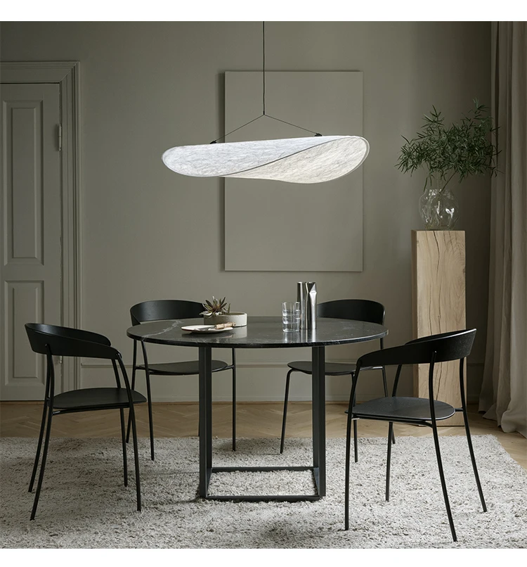 Подвесной светильник для столовой с шелкопрядом, в стиле минимализма, высококачественные лампы в гостиной, спальне, кабинете