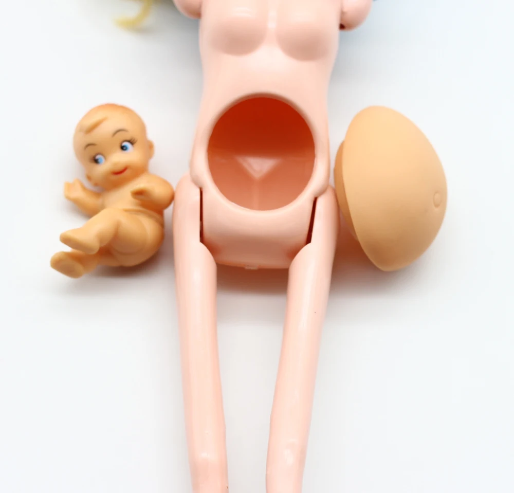 Детские игрушки Куклы 1шт Обучающая настоящая беременная кукла Костюм Мама Кукла С ребенком в животике Кукла Детская игрушка