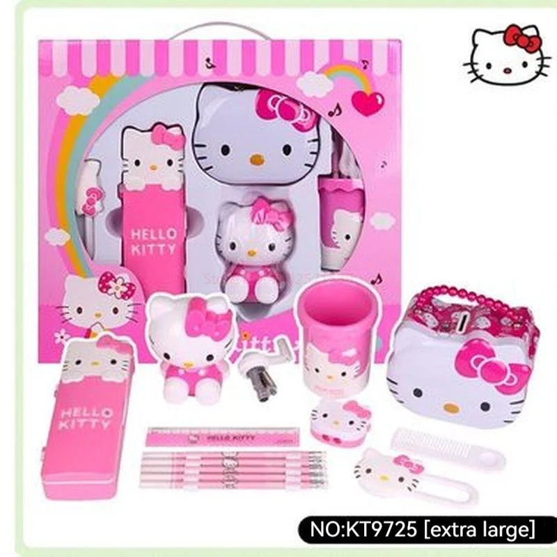 Sanrio Kawaii Мультфильм Hello Kitty, Ручной нож для резки карандашей, Студенческие канцелярские принадлежности, Подарочный пакет для девочек, Приз ко Дню защиты детей