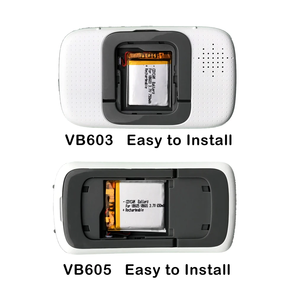 Cdycam Радионяня Батарея VB605 VB603 Батарея, 3,7 В 750 мАч Сменная Батарея USB Зарядное Устройство для Видео Няни Bebe Monitor BM603