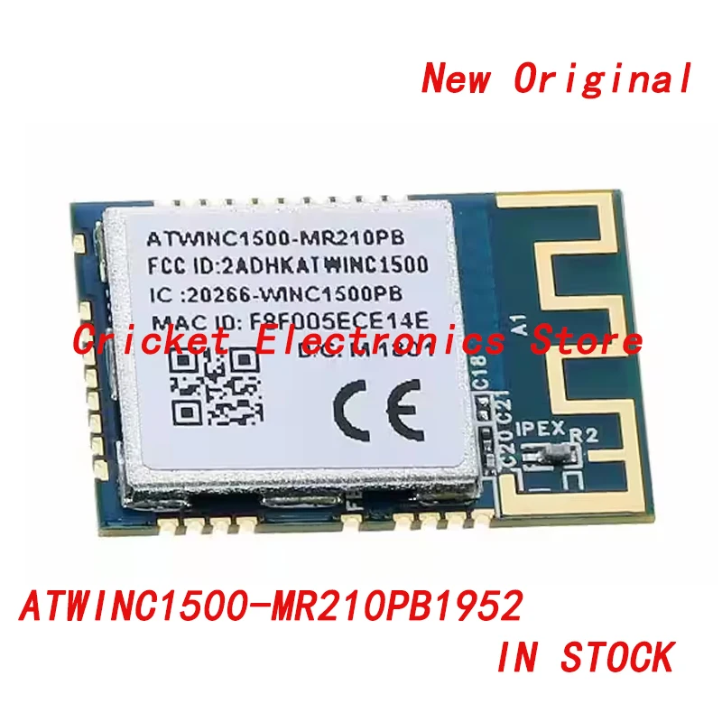 ATWINC1500-MR210PB1952 Встроенный модуль приемопередатчика Wi-Fi 802.11b/g/n с частотой 2,4 ГГц, крепление на поверхности трассировки
