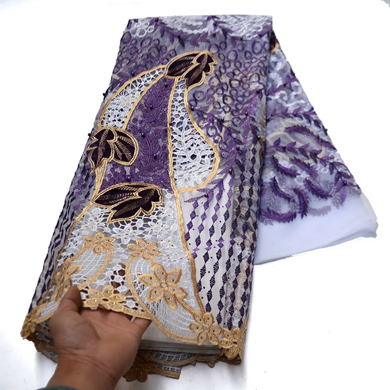 Африканское кружево 2021 Французская нигерийская кружевная ткань для новобрачных высококачественная швейцарская кружевная ткань из тюля для свадебной вечеринки 01